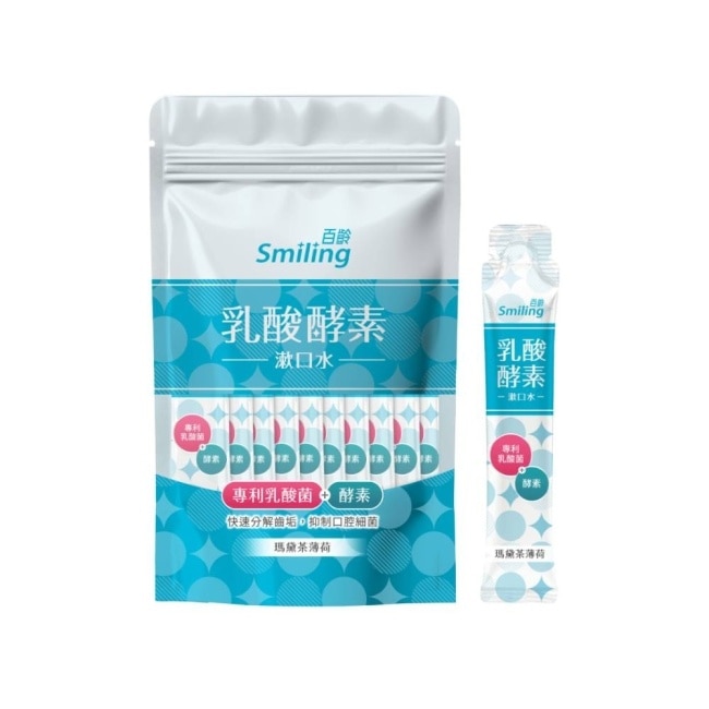 百齡乳酸酵素漱口水-瑪黛茶薄荷10ML*10入