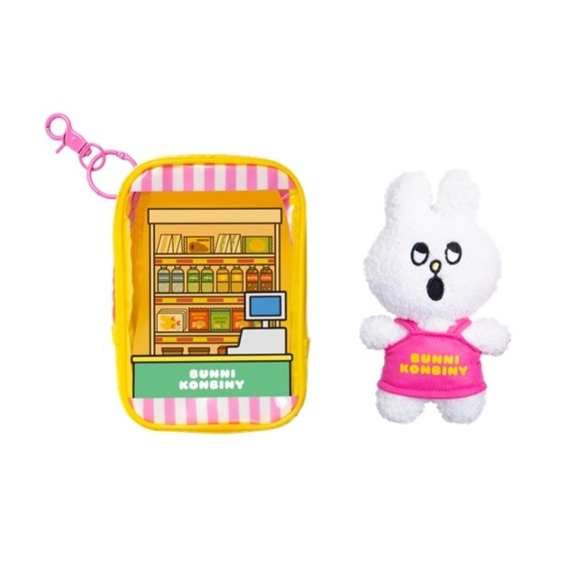 BUNNI KONBINY 兔子便利商店娃包+絨毛玩偶吊飾 (便利商店款)