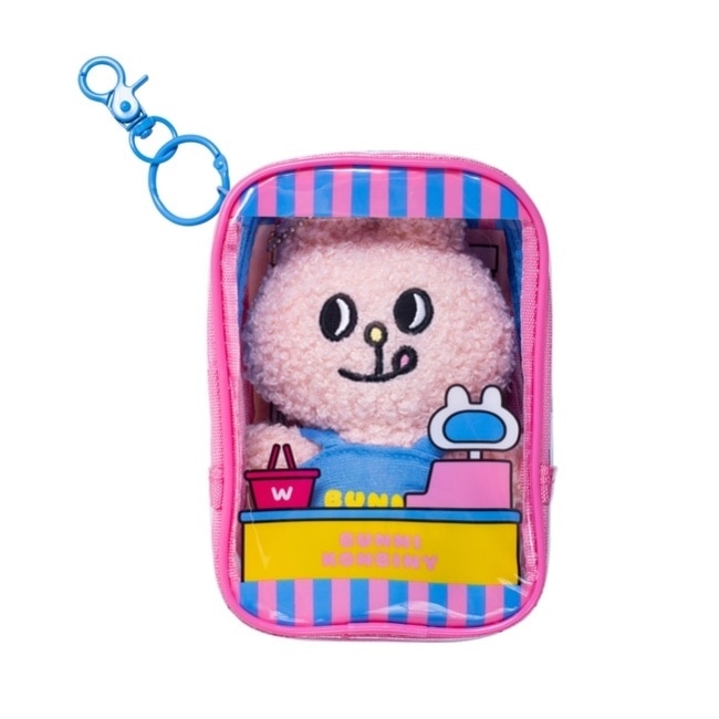 BUNNI KONBINY 兔子便利商店娃包+絨毛玩偶吊飾 (美妝店款)