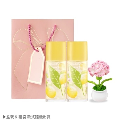 ARDEN ARDEN 雅頓 綠茶香櫞小蒼蘭香水(100ml)X2+手作針織玫瑰-附提袋-情人節獻禮-國際航空版