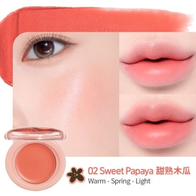 ETUDEHOUSE ETUDE果漾柔霧唇頰霜 #02甜熟木瓜