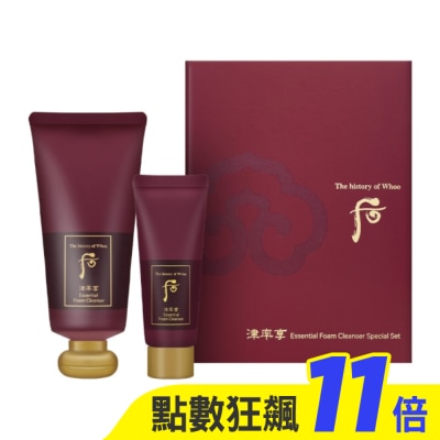 Whoo后 WHOO后 天氣丹津率享洗顏蜜禮盒 180ml+40ml