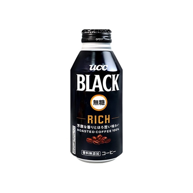 【UCC】BLACK RICH無糖黑咖啡x24罐(372ml/罐)