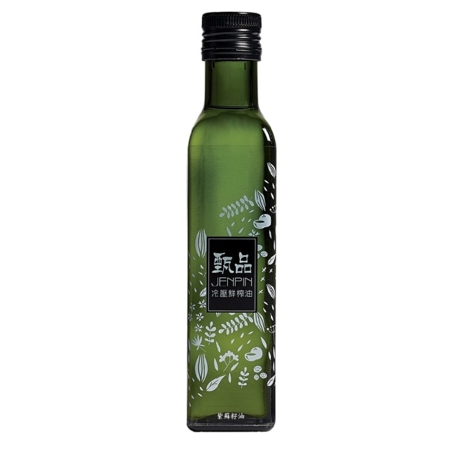 【甄品油舖】冷壓鮮榨油-紫蘇籽油黑瓶x2瓶(250ml/瓶)