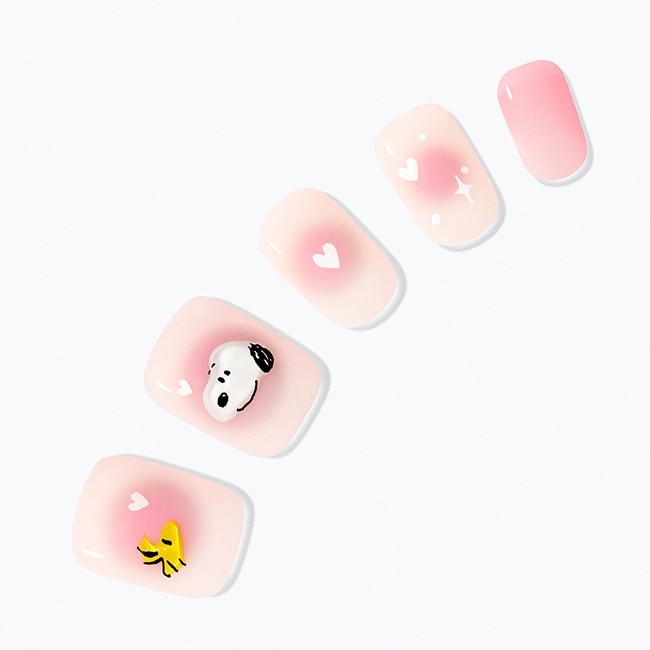 Dashing Diva x Snoopy/P頂級璀燦美甲片-可愛史努比-30片