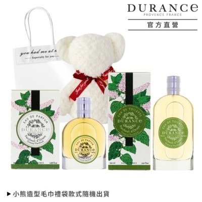 DURANCE DURANCE朵昂思 花漾香水禮盒組[淡香水+淡香精+小熊禮袋]-東方經典-專櫃公司貨