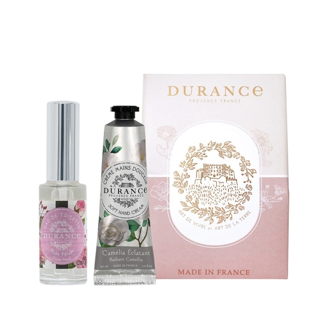 DURANCE朵昂思 口袋裡的香氣日常[玫瑰花瓣淡香水14ml+山茶花護手霜30ml]-專櫃公司貨