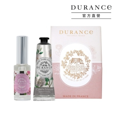 DURANCE 朵昂思 DURANCE朵昂思 口袋裡的香氣日常[玫瑰花瓣淡香水14ml+山茶花護手霜30ml]-專櫃公司貨