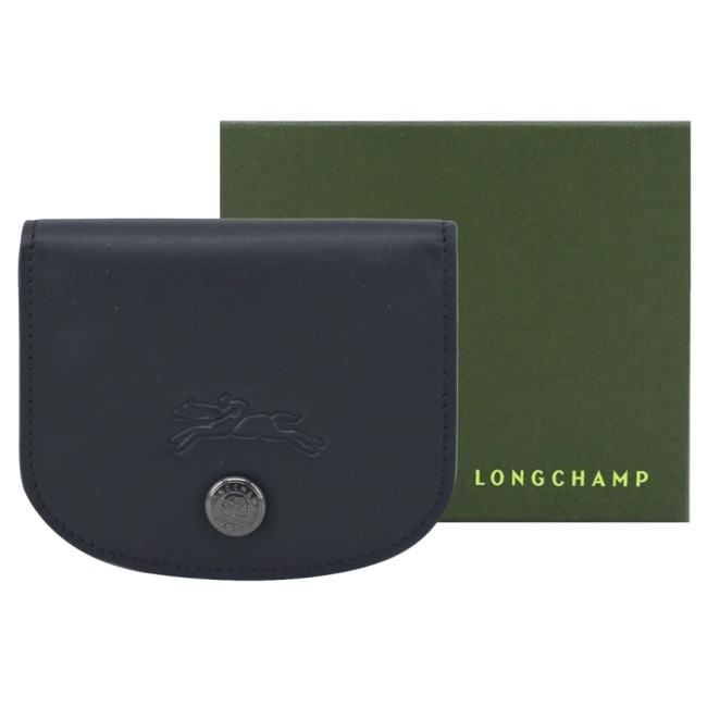 LONGCHAMP LE PLIAGE XTRA系列牛皮翻蓋名片夾(黑)30047-987-001