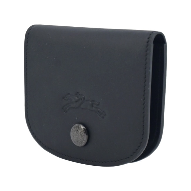 LONGCHAMP LE PLIAGE XTRA系列牛皮翻蓋名片夾(黑)30047-987-001