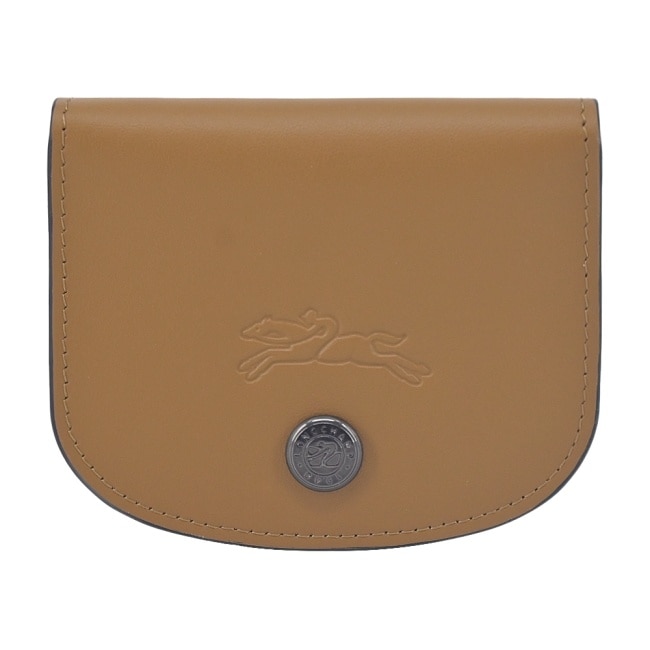 LONGCHAMP LE PLIAGE XTRA系列牛皮翻蓋名片夾(煙草棕)30047-987-004