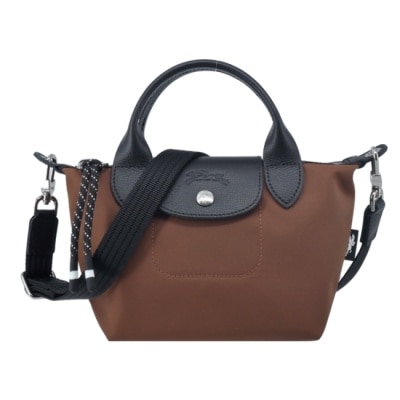 LONGCHAMP LONGCHAMP LE PLIAGE ENERGY系列再生尼龍兩用包(迷你/巧克力)L1500-HSR-203