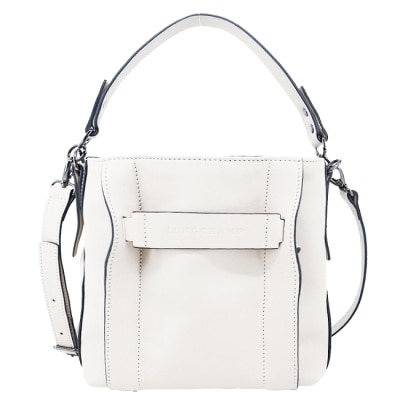 LONGCHAMP LONGCHAMP 3D系列小牛皮兩用包(小/白)10215-HCV-607