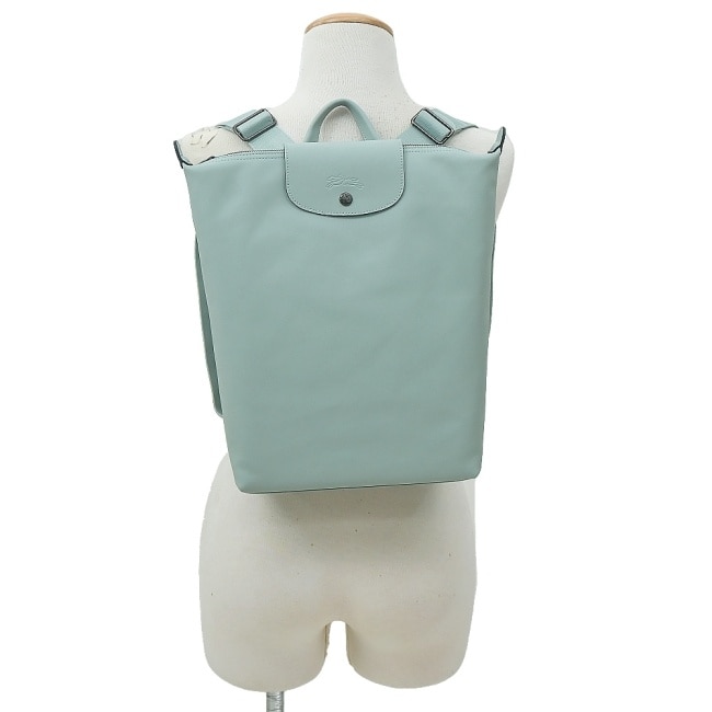 LONGCHAMP LE PLIAGE XTRA系列牛皮後背包(中/馬鞭草綠)10287-987-M07