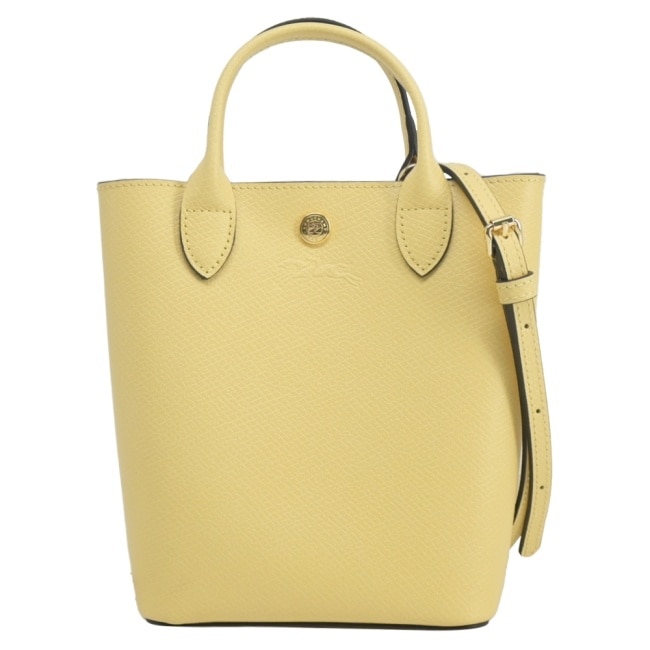 LONGCHAMP EPURE系列牛皮壓印兩用包(迷你/小雞黃)10269-HYZ-M12
