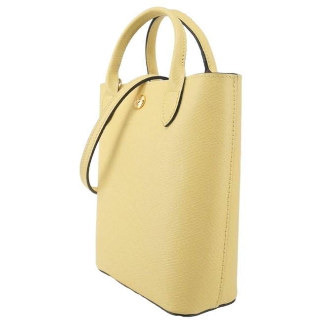 LONGCHAMP EPURE系列牛皮壓印兩用包(迷你/小雞黃)10269-HYZ-M12