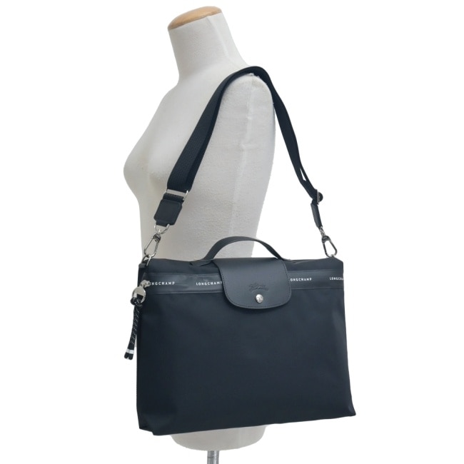 LONGCHAMP LE PLIAGE ENERGY系列再生尼龍兩用公事包(黑)10321-HSR-001