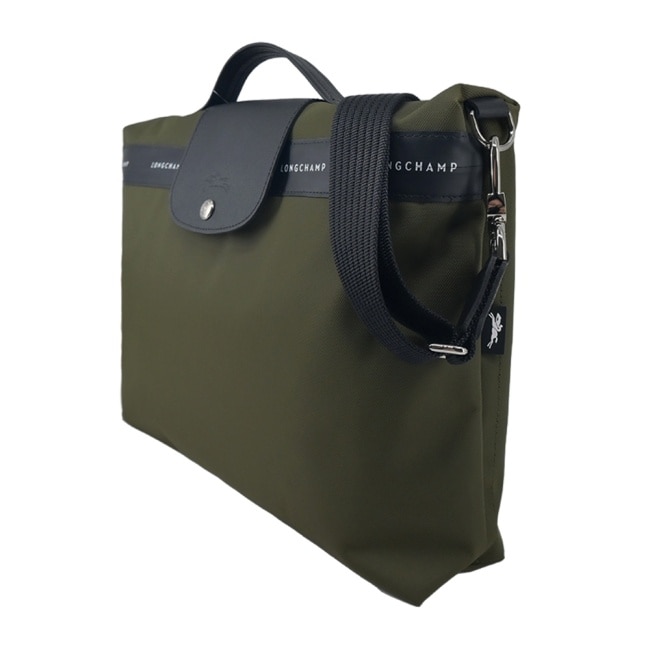 LONGCHAMP LE PLIAGE ENERGY系列再生尼龍兩用公事包(卡其綠)10321-HSR-892