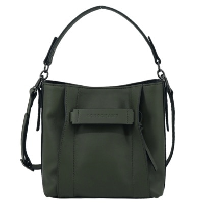 LONGCHAMP LONGCHAMP 3D系列小牛皮兩用包(小/卡其綠)10215-HCV-292