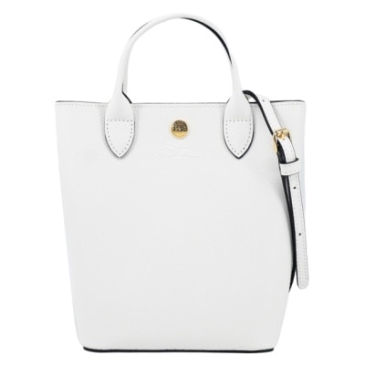 LONGCHAMP LONGCHAMP EPURE系列牛皮壓印兩用包(迷你/白)10269-HYZ-707