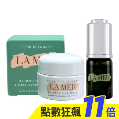LA MER LA MER 經典乳霜7mlx1+彈力眼部精萃5mlx1(航空版)(體驗瓶)