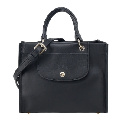 LONGCHAMP LONGCHAMP CABAS LONGCHAMP系列羊皮兩用包(小/黑)10309-HGO-001