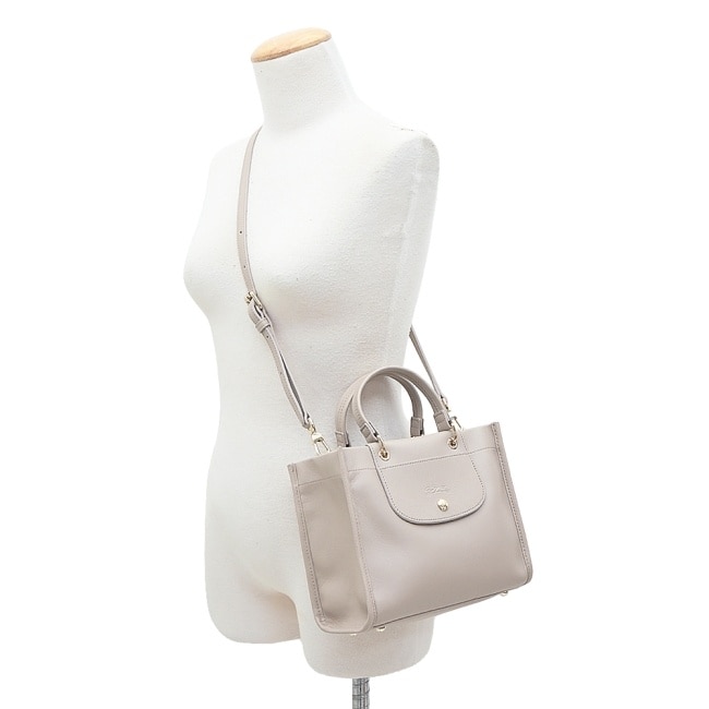 LONGCHAMP CABAS LONGCHAMP系列羊皮兩用包(小/泥褐)10309-HGO-266