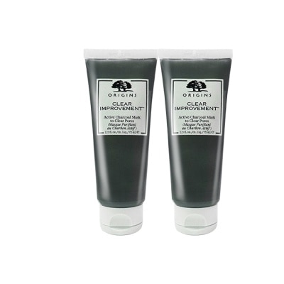 ORIGINS 品木宣言 品木宣言 泥娃娃活性碳面膜 75ml 兩入組
