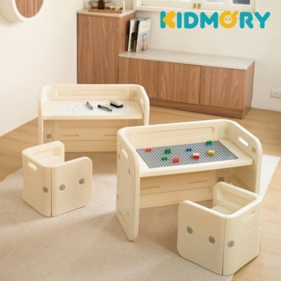 KIDMORY 【KIDMORY】百變翻轉多功能兒童桌椅組 一桌二椅 KM-586