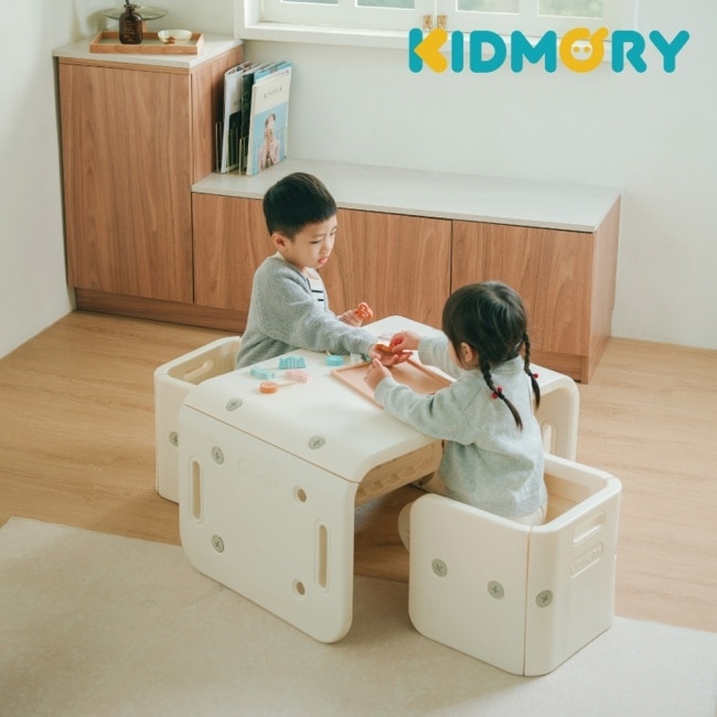 【KIDMORY】百變翻轉多功能兒童桌椅組 一桌二椅 KM-586