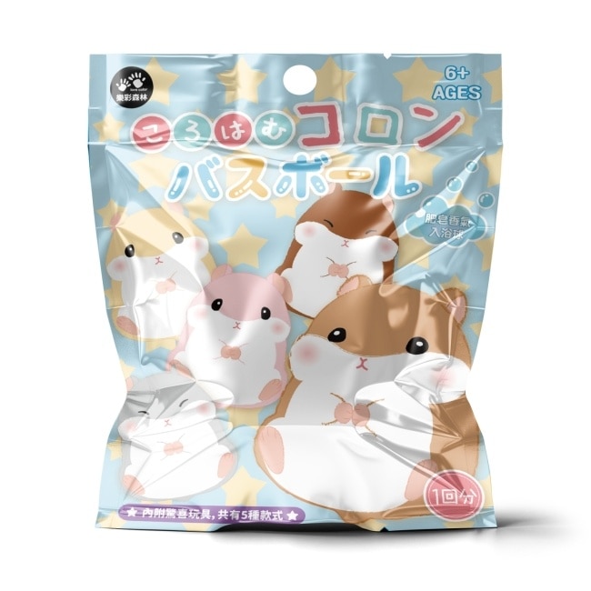 LOVE COLOR 日式泡澡入浴球50g(混款)(含小玩具)倉鼠/兔子/青蛙/柴犬(隨機出貨)