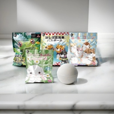 Love Color 樂彩森林 LOVE COLOR 日式泡澡入浴球50g(混款)(含小玩具)倉鼠/兔子/青蛙/柴犬(隨機出貨)