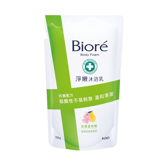 Biore淨嫩沐浴乳-抗菌溫和型 英國梨與杏桃花 700g
