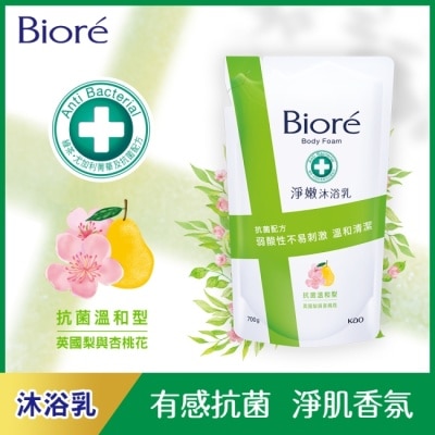 Biore 蜜妮 - Biore淨嫩沐浴乳-抗菌溫和型 英國梨與杏桃花 700g