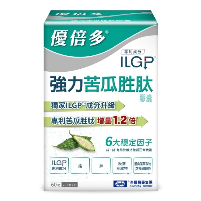 優倍多強力苦瓜胜肽膠囊 60顆
