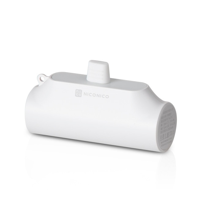 NICONICO Type-C口袋行動電源(4000mAh)-典雅白