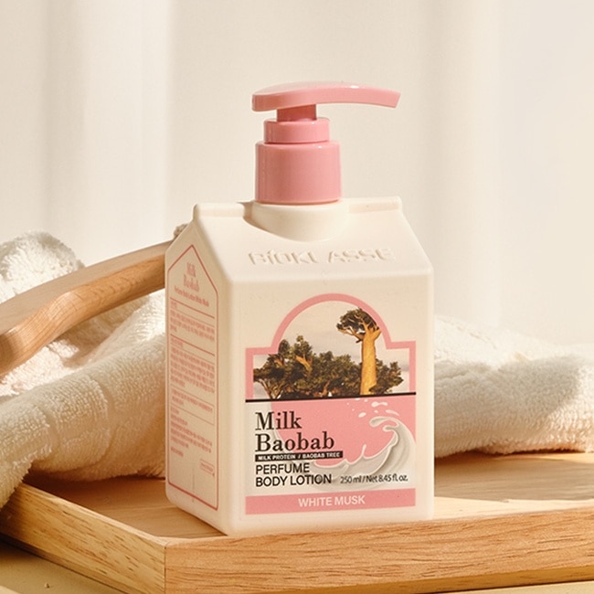 韓國Milk Baobab白麝香氛保濕身體乳 250ml