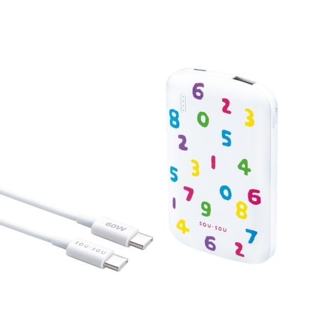 SOUSOU十數昆Type C 雙輸出行動電源 + 60W C to C 快充傳輸線