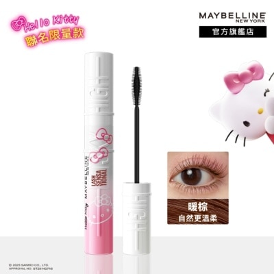 Maybelline 媚比琳 媚比琳 飛天翹防水睫毛膏 暖棕 (Hello Kitty 聯名款) 8.6ml #NO.1睫毛霸主 #反重力輕翹睫