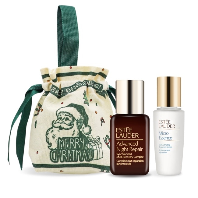 ESTEE LAUDER 雅詩蘭黛 特潤修護美肌限量組[特潤(15ml)+原生露(15ML)X1+收納袋]-聖誕交換禮物