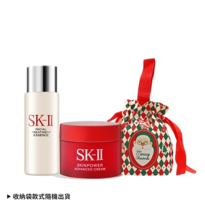 SKII SK-II 經典保養限量組[青春露(30ml)X1+活膚霜(15g)X1]-國際航空版
