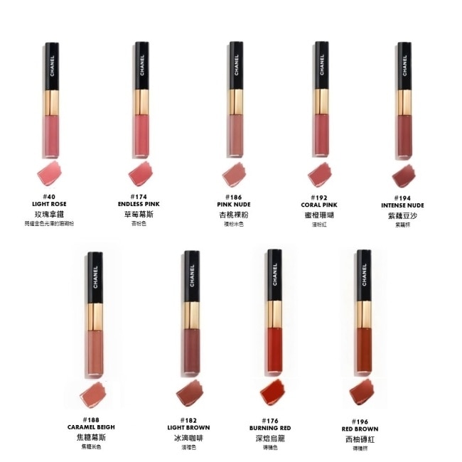 香奈兒 超炫耀持色唇萃 1.5ml+2ml 國際航空版 174-草莓慕斯