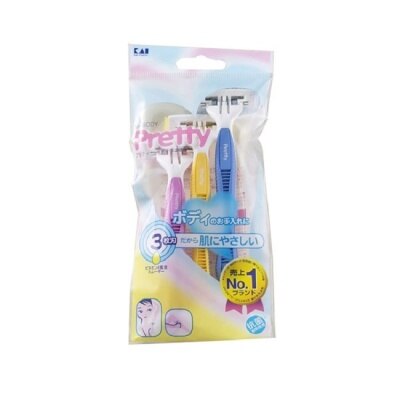 KAI貝印 貝印 KAI Pretty3刀刃得體刀 (修除雜毛/除毛工具/身體美容) BST3L-3P7