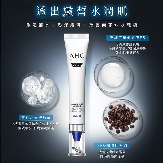 AHC醫美科研超導水光玻尿酸彈潤眼霜30ML
