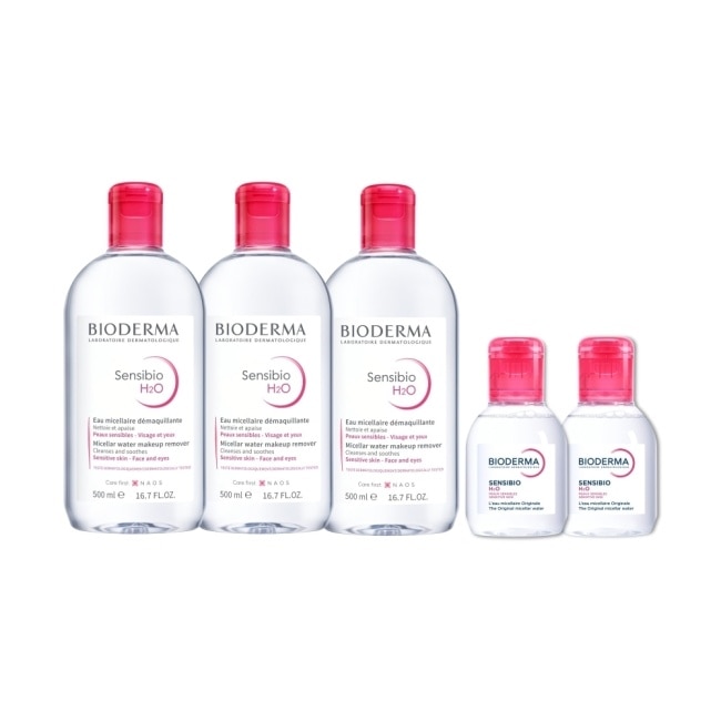 貝膚黛瑪舒敏高效潔膚液增量組(舒敏高效潔膚液500ML*3+100ML*2)