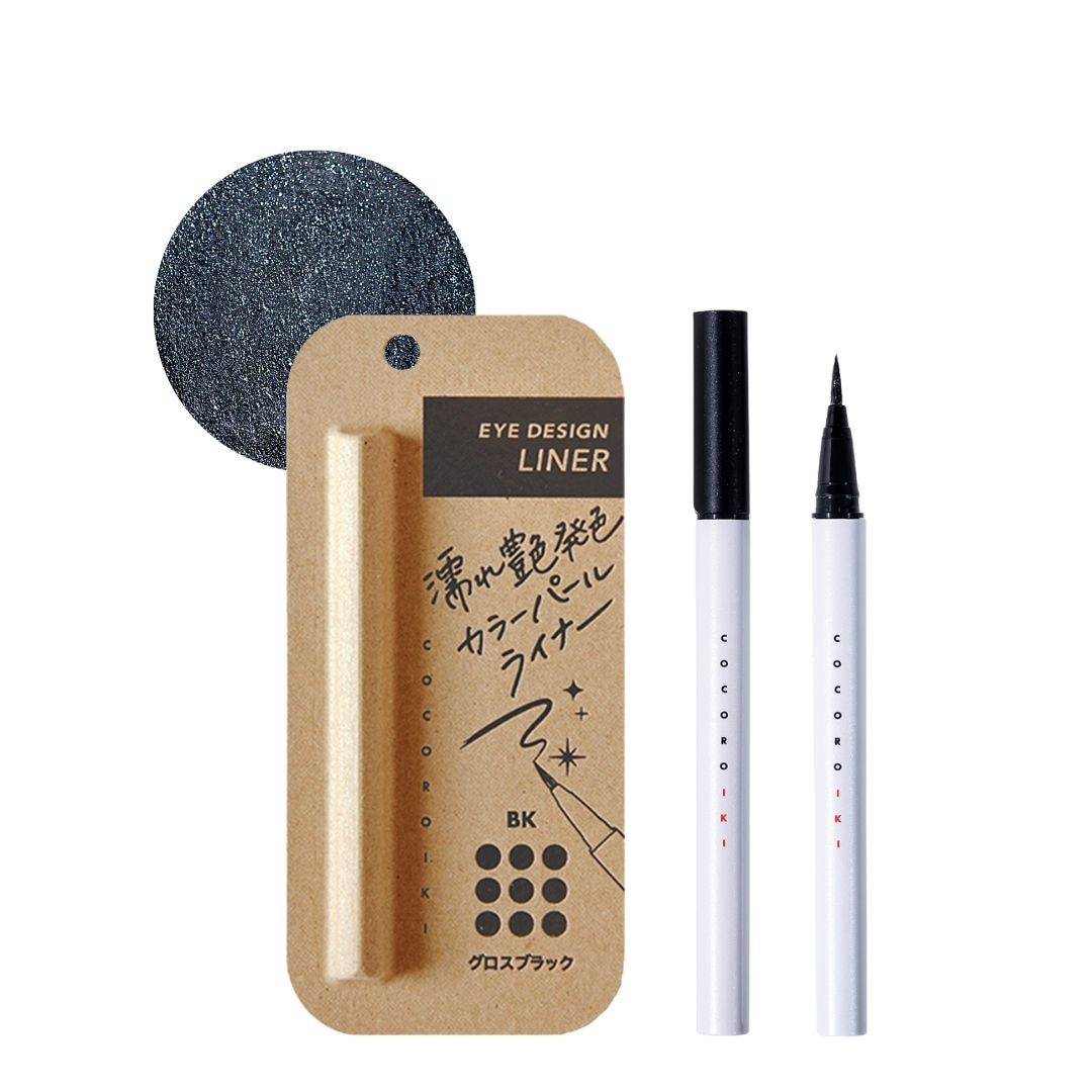 COCOROIKI珍珠亮澤眼線液筆0.5ml-銀河黑BK