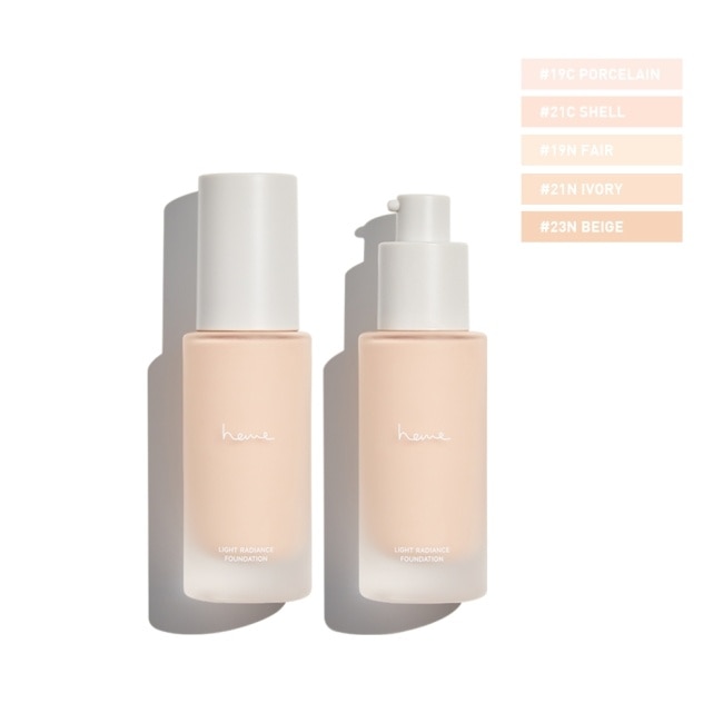 heme 輕透光感粉底液 SPF50+ *** - 19C Porcelain 38ml