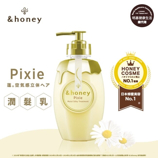 &honey Pixie白花蜂蜜豐盈潤髮乳2.0 440ml