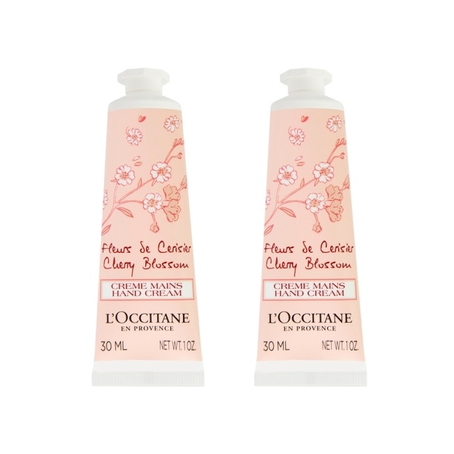 L’OCCITANE歐舒丹 櫻花護手霜(30ml) 2入組_國際航空版
