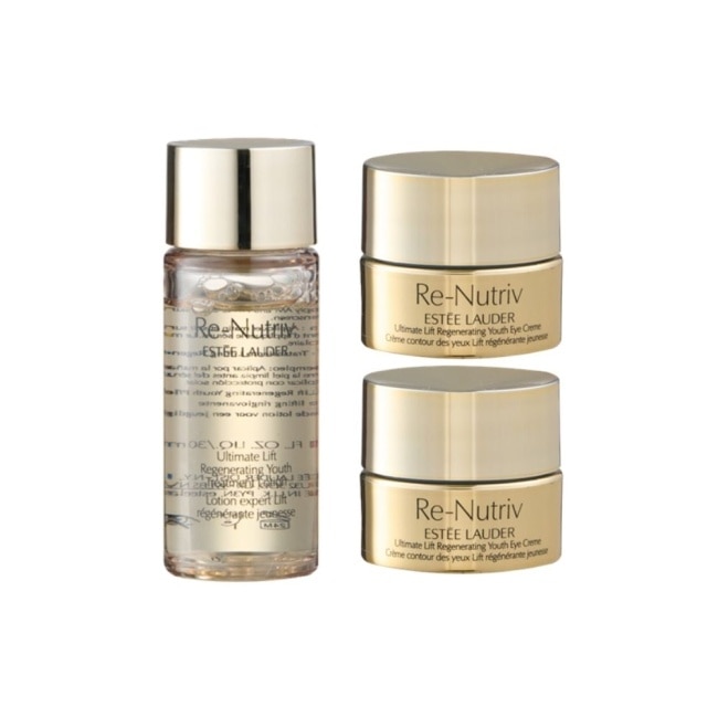 【ESTEE LAUDER 雅詩蘭黛】白金級極萃花秘奢華組(花秘凝露30ml+花秘乳霜15mlX2) 公司貨